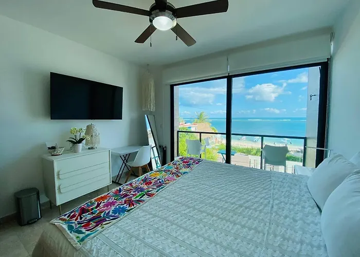 Beachfront Views Next To The Pier * Puerto Morelos
